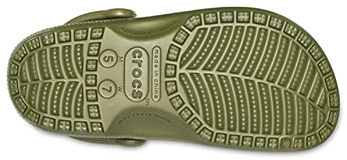 Crocs Unisex-Adult Classic Clogs (Best Sellers), Army Green, 2 Men/4 Women