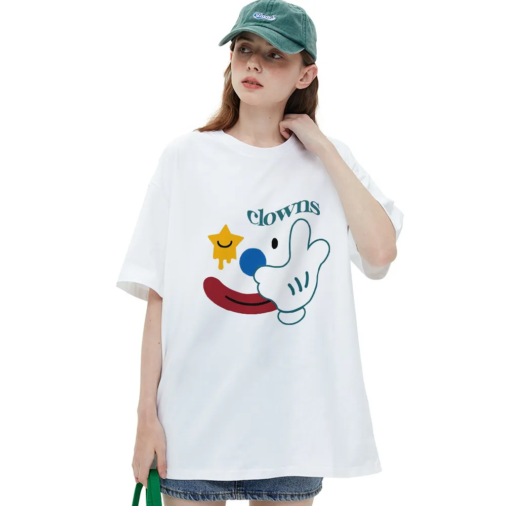 Cute Clown Print T-Shirt
