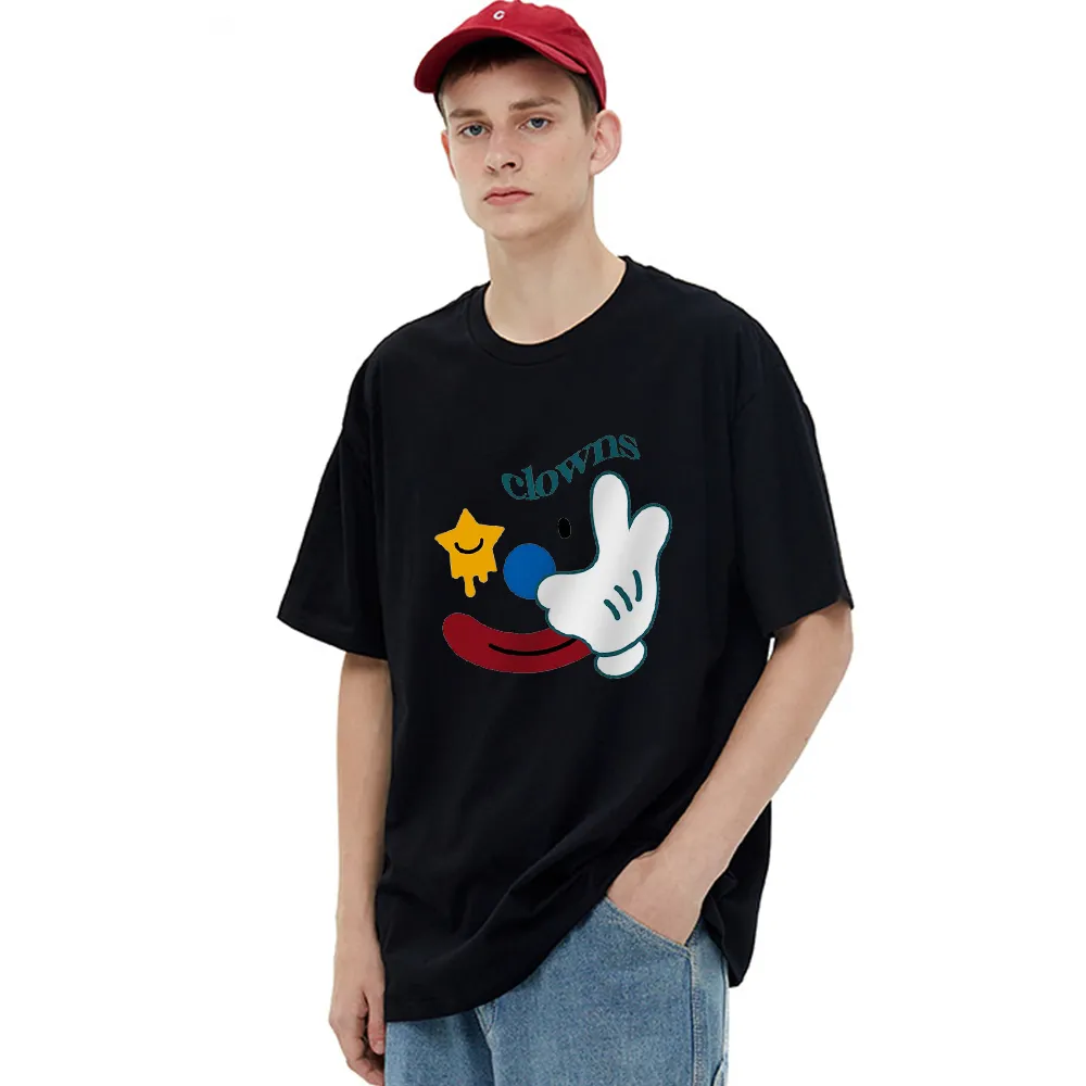 Cute Clown Print T-Shirt