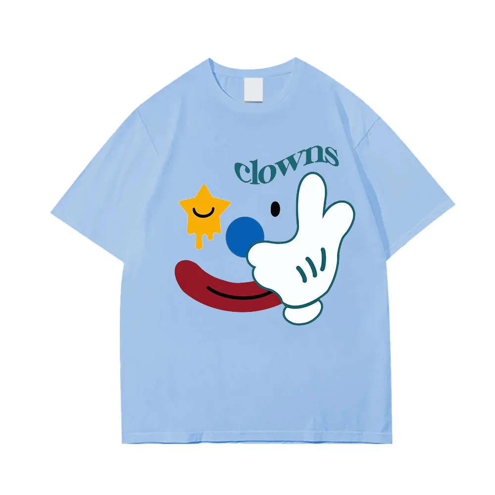 Cute Clown Print T-Shirt