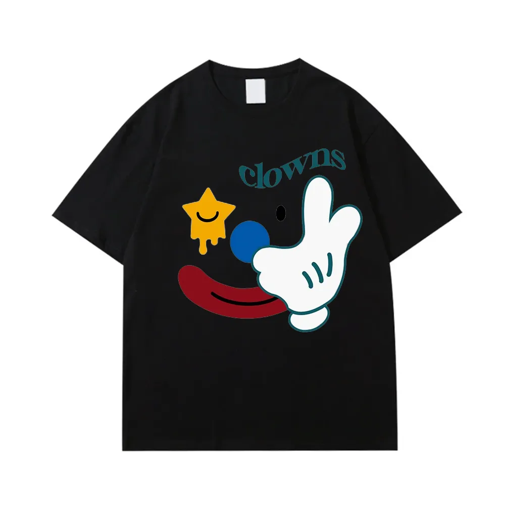 Cute Clown Print T-Shirt