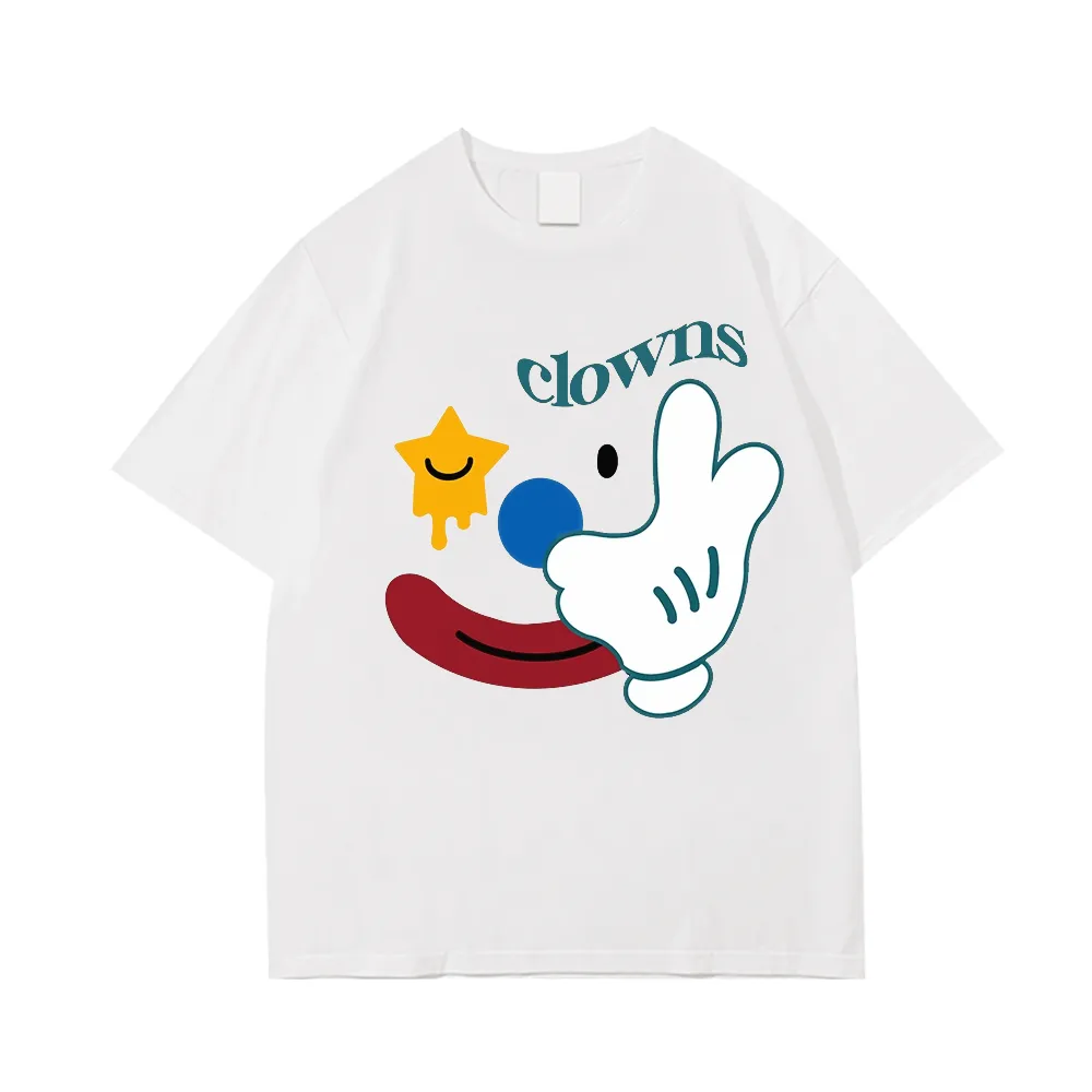 Cute Clown Print T-Shirt