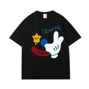 Cute Clown Print T-Shirt
