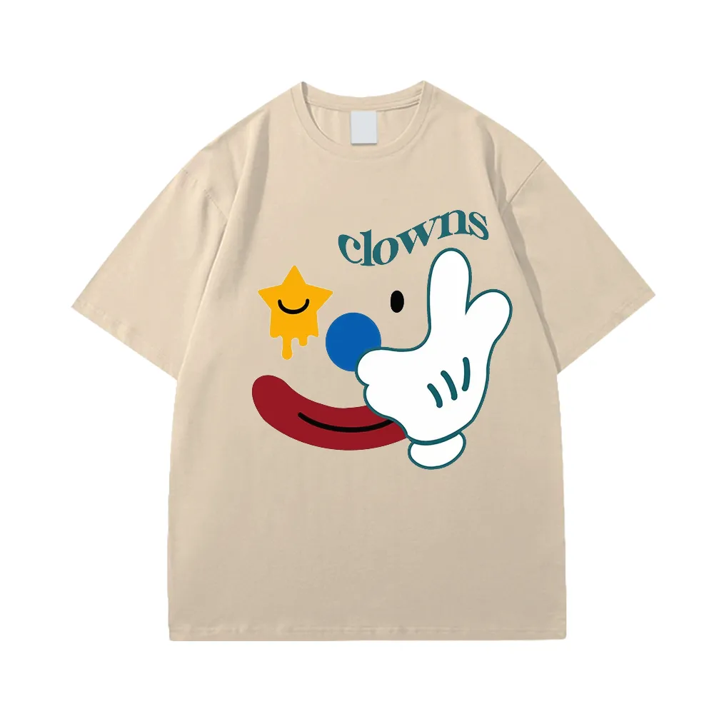 Cute Clown Print T-Shirt