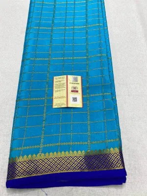 Designer South Silk Check Saree