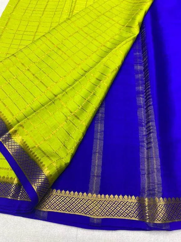 Designer South Silk Check Saree