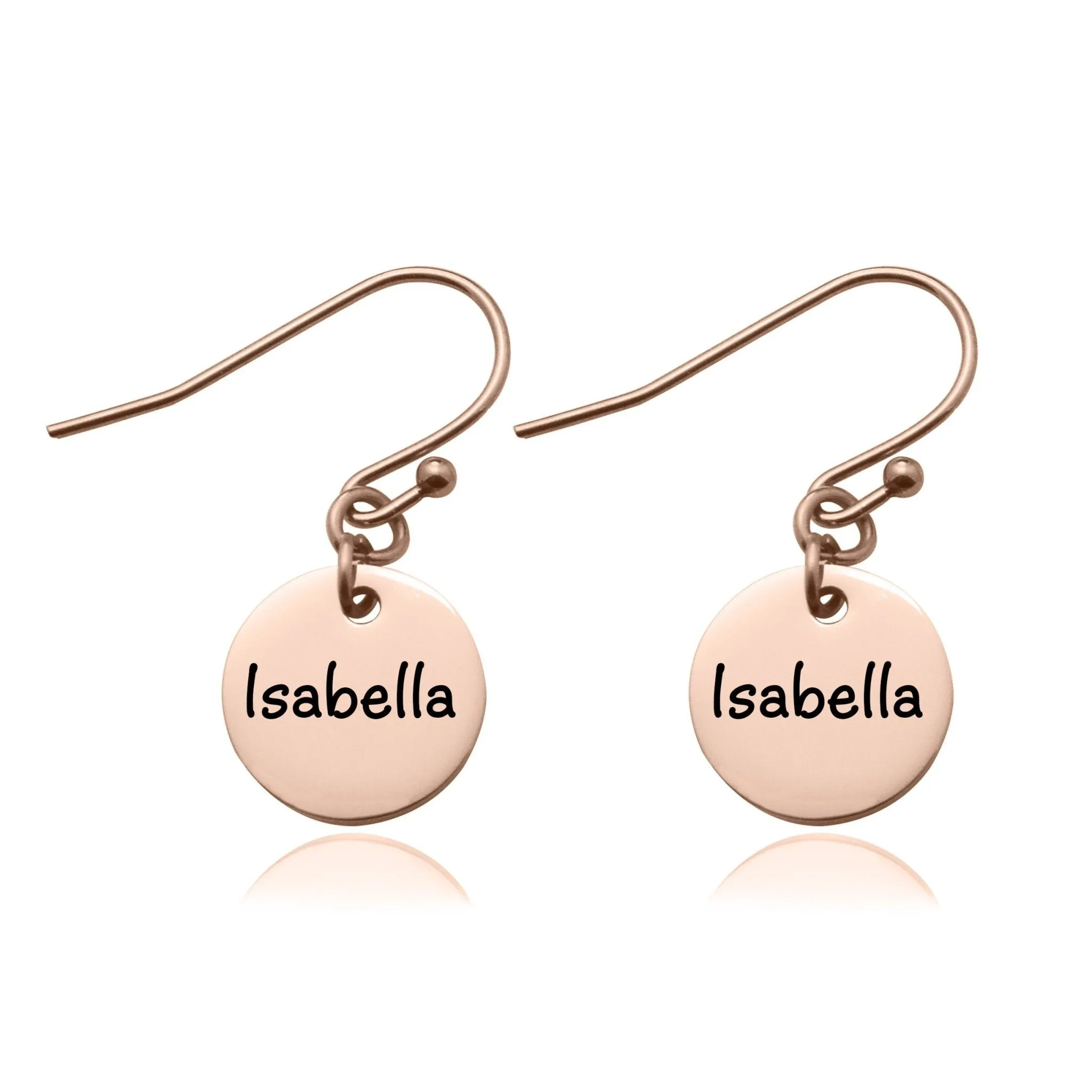 Disc Personalised Earrings