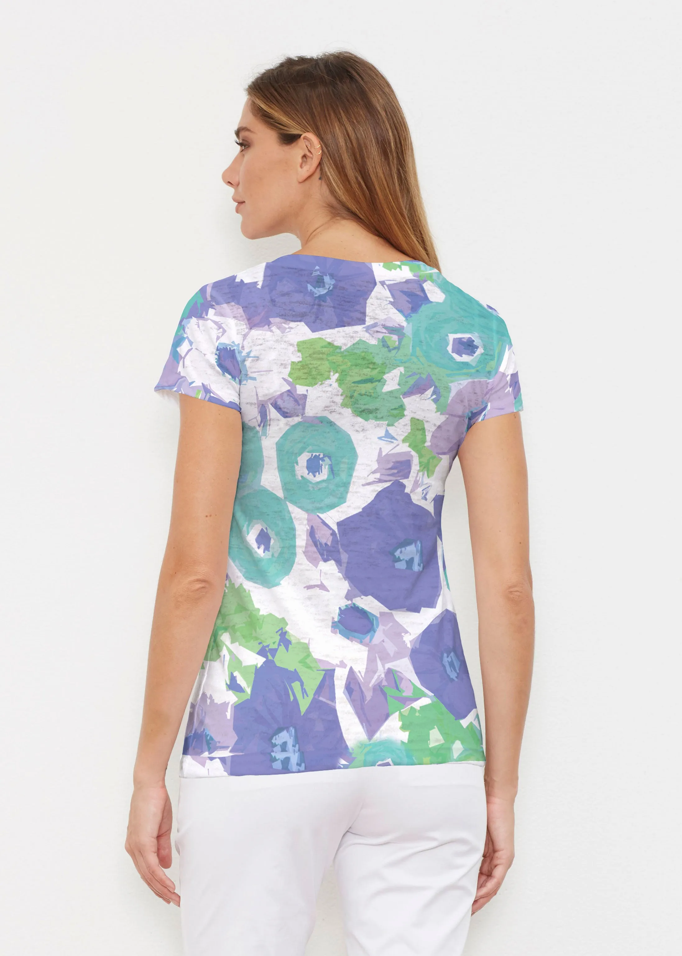 Dotsy (19202) ~ Signature Cap Sleeve V-Neck Shirt