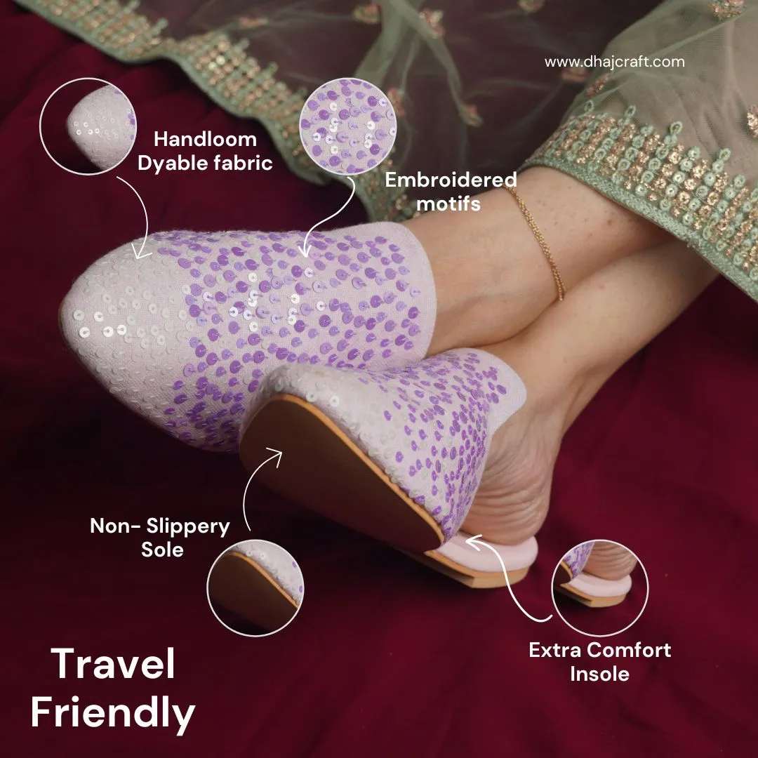 Dotted Elegance Mules