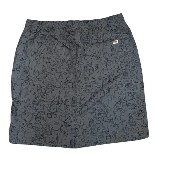 Duluth Trading Co. Rootstock Gardening Skort in Grey Print Size 12. NWT