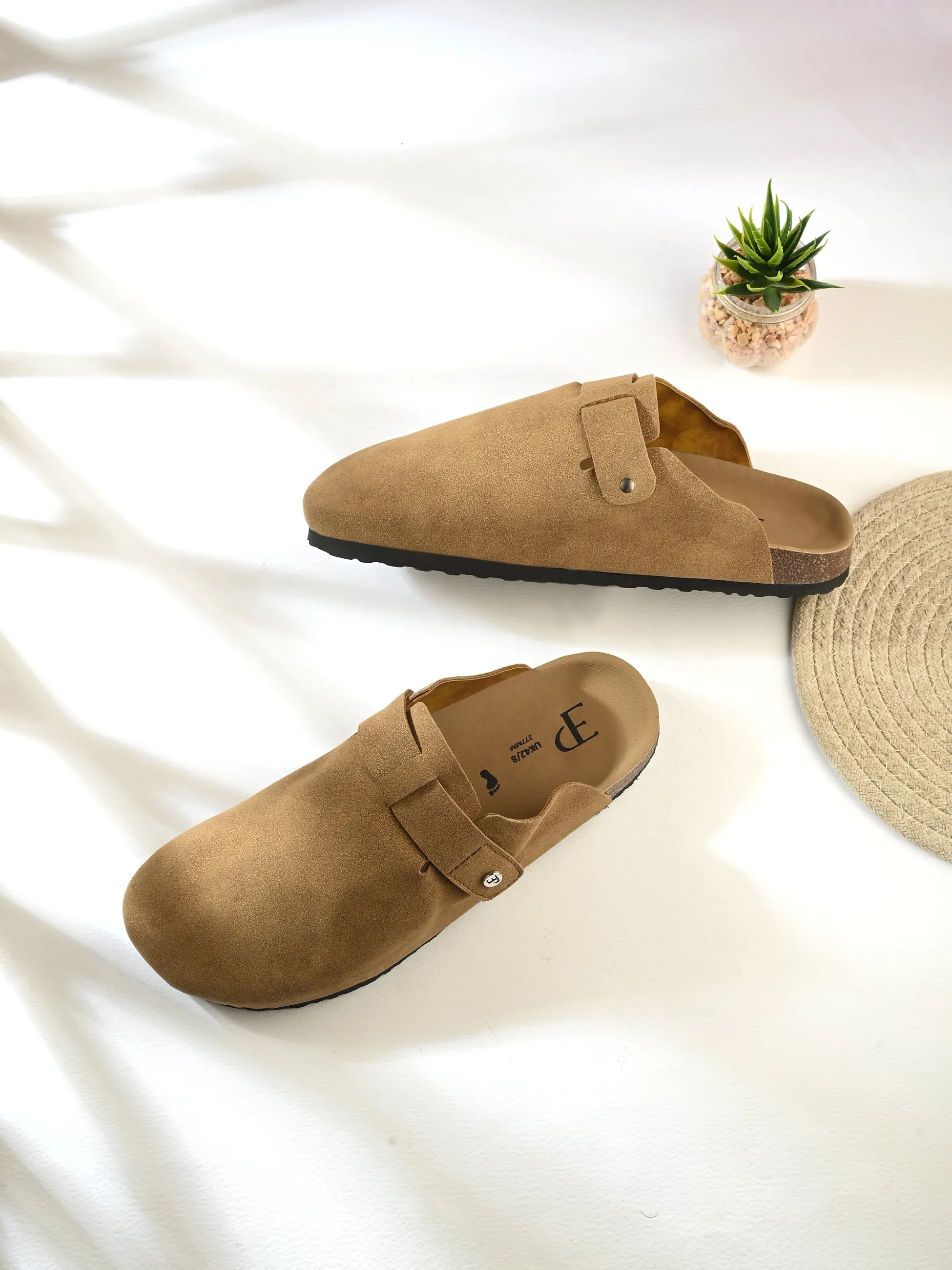 EL PASO Women Faux Leather Casual Slip On Sandals