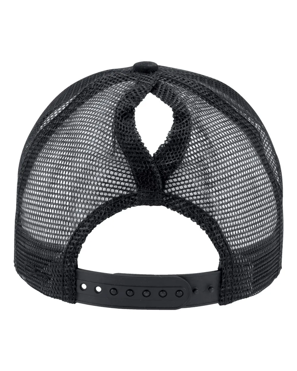 Embroidered Ponytail Hat | Pope's Place