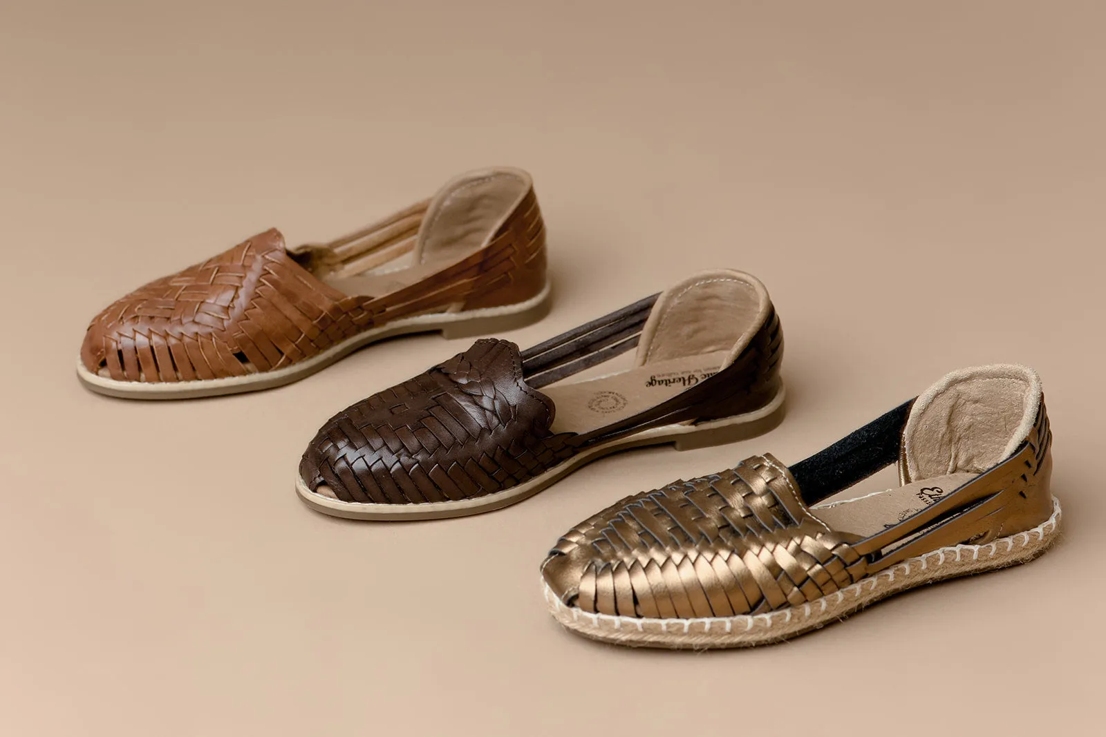 Essential Brown Leather Huarache Sandals