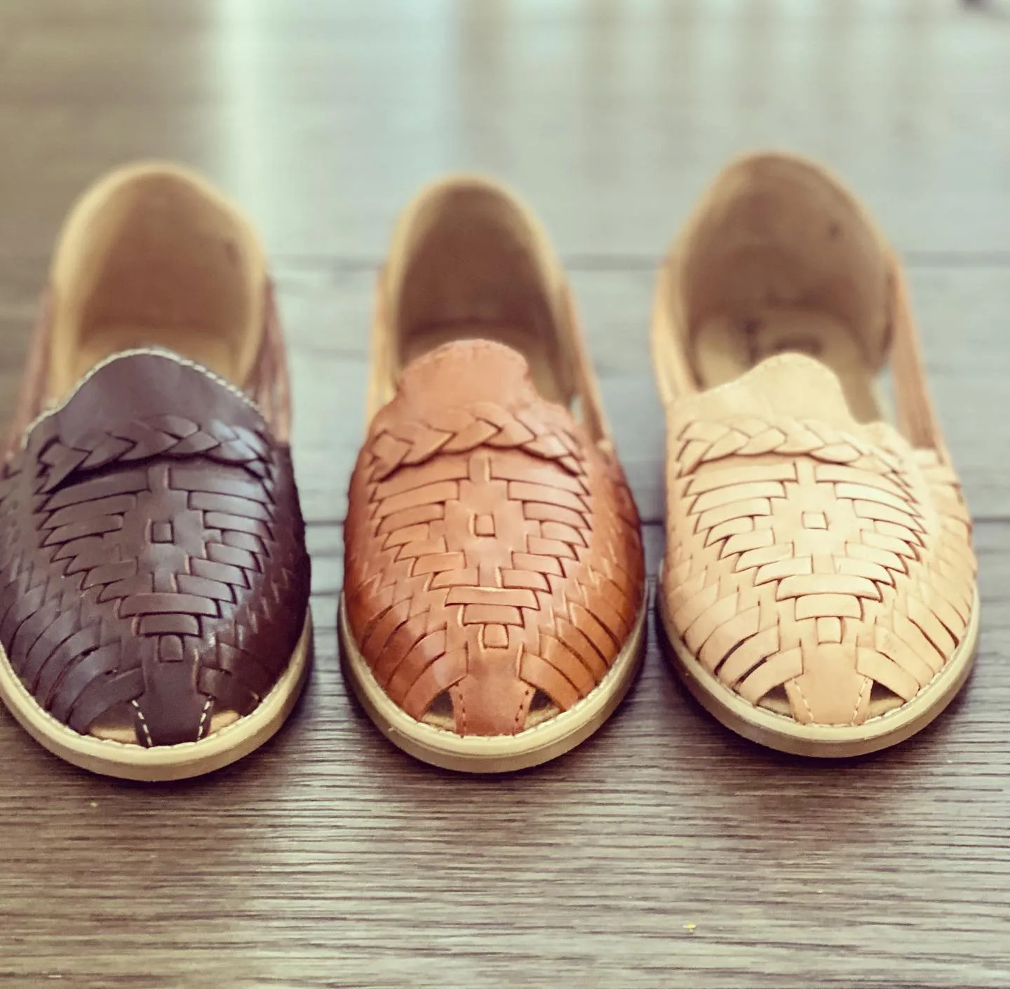 Essential Brown Leather Huarache Sandals