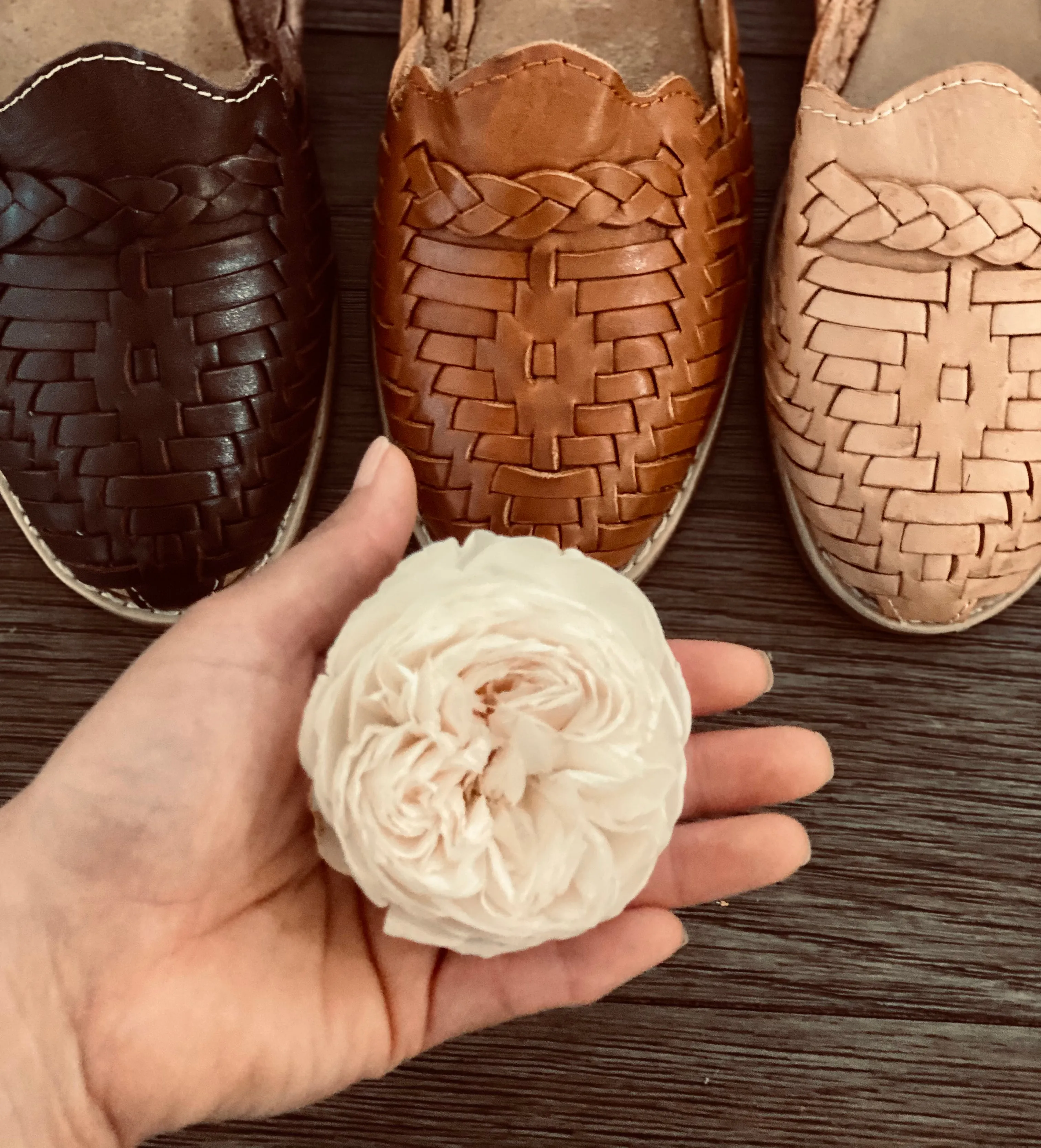 Essential Brown Leather Huarache Sandals