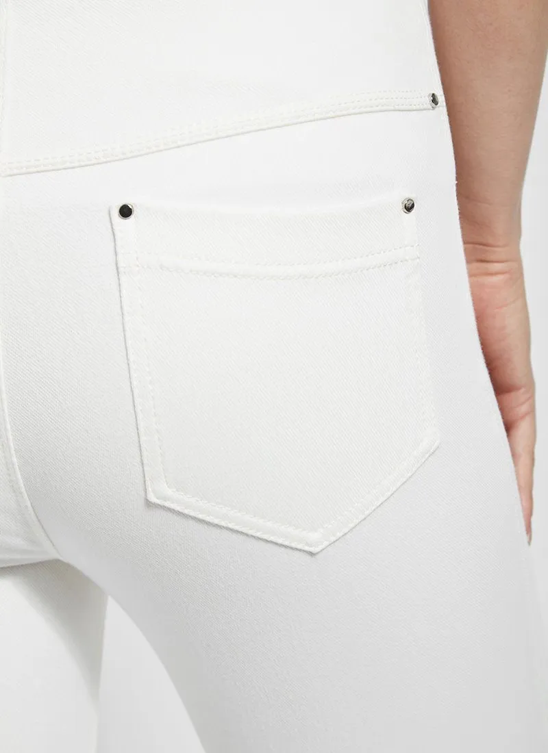 Evelyn Split Crop - White - FINAL SALE
