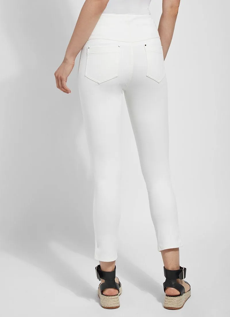 Evelyn Split Crop - White - FINAL SALE