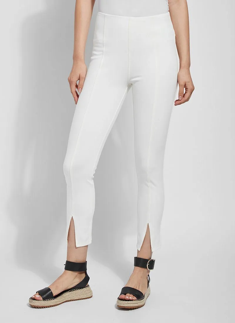 Evelyn Split Crop - White - FINAL SALE