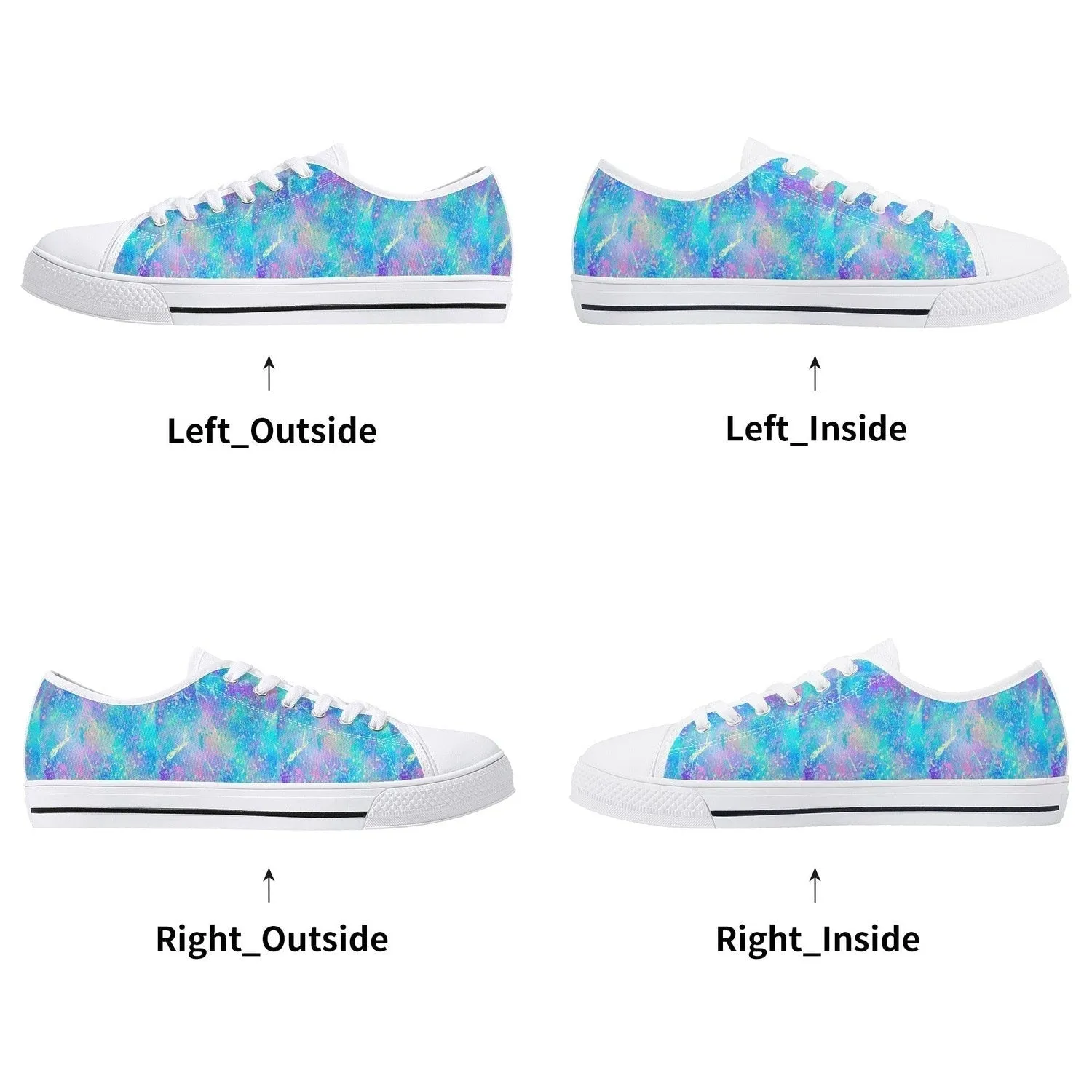 Fairy Womens Low Top Canvas Shoes