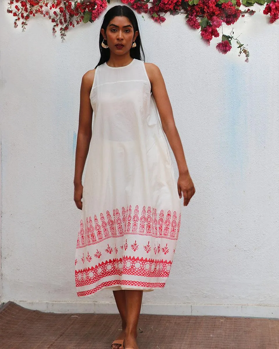 Faryat Blockprinted Cotton Dress - BGVL