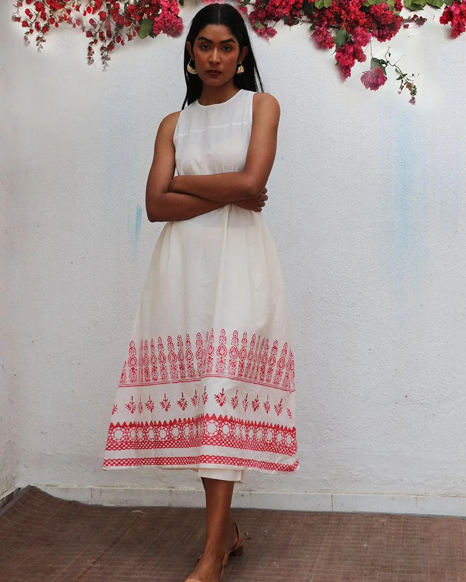Faryat Blockprinted Cotton Dress - BGVL