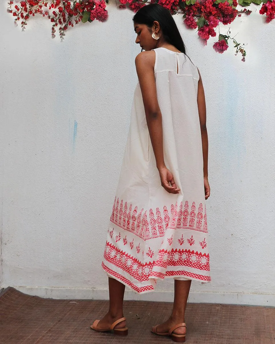 Faryat Blockprinted Cotton Dress - BGVL