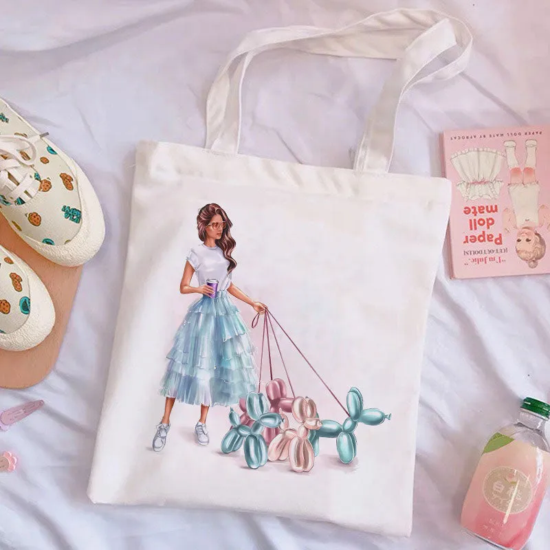 Fashion Life White Canvas Bag I
