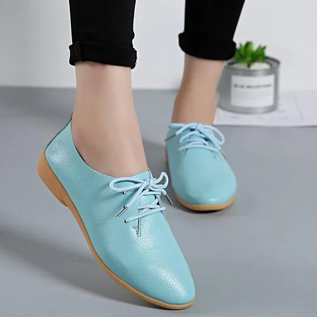 Fashion Sneakers Women Flats Genuine Leather Women shoes Loafers