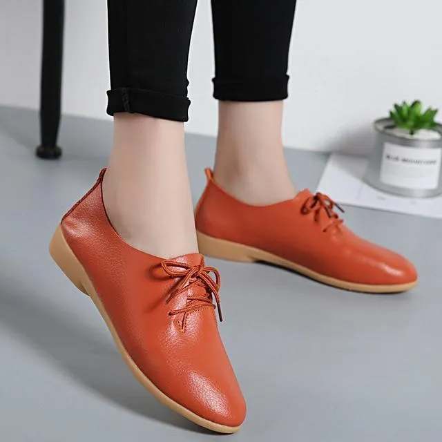 Fashion Sneakers Women Flats Genuine Leather Women shoes Loafers