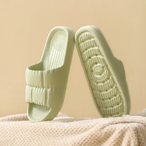 Fasola Lightweight Bathroom Slippers, Green, Size 39/40, One Pair
