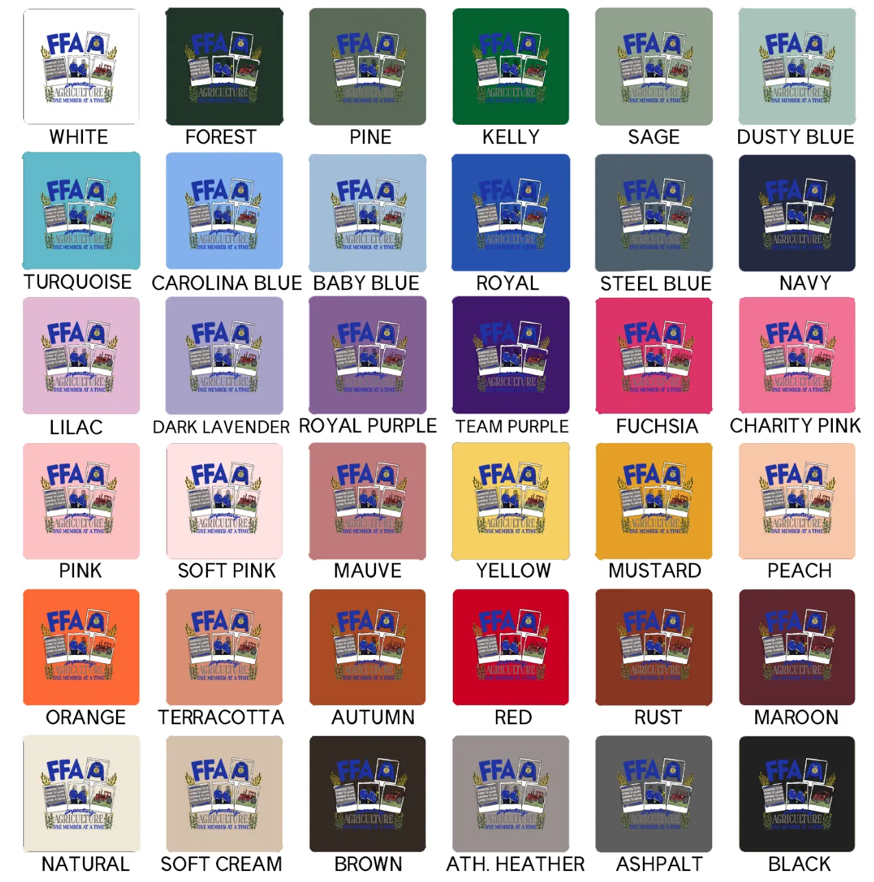 FFA Unisex Polaroid – Bella Canvas T-Shirt