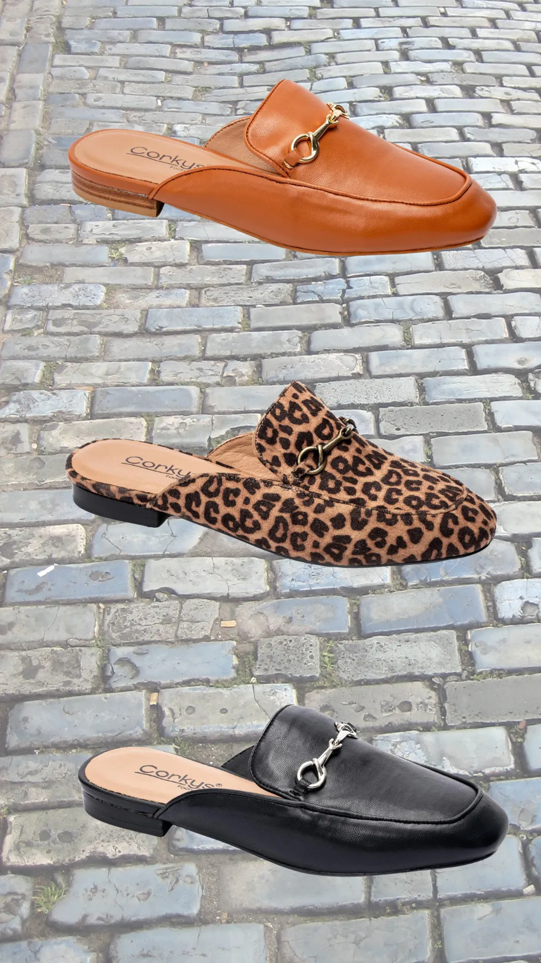 FINAL SALE: Cognac Charmer Mules by Corky's