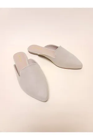 Flat Mules in Neutral Tones