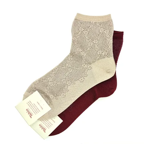 Floral Lace & Mesh Short Socks