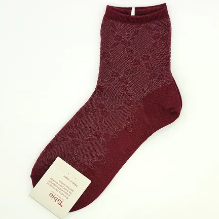 Floral Lace & Mesh Short Socks