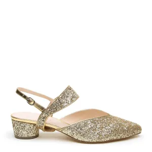 Gatsby Glitter V Slide   Elsie Strap