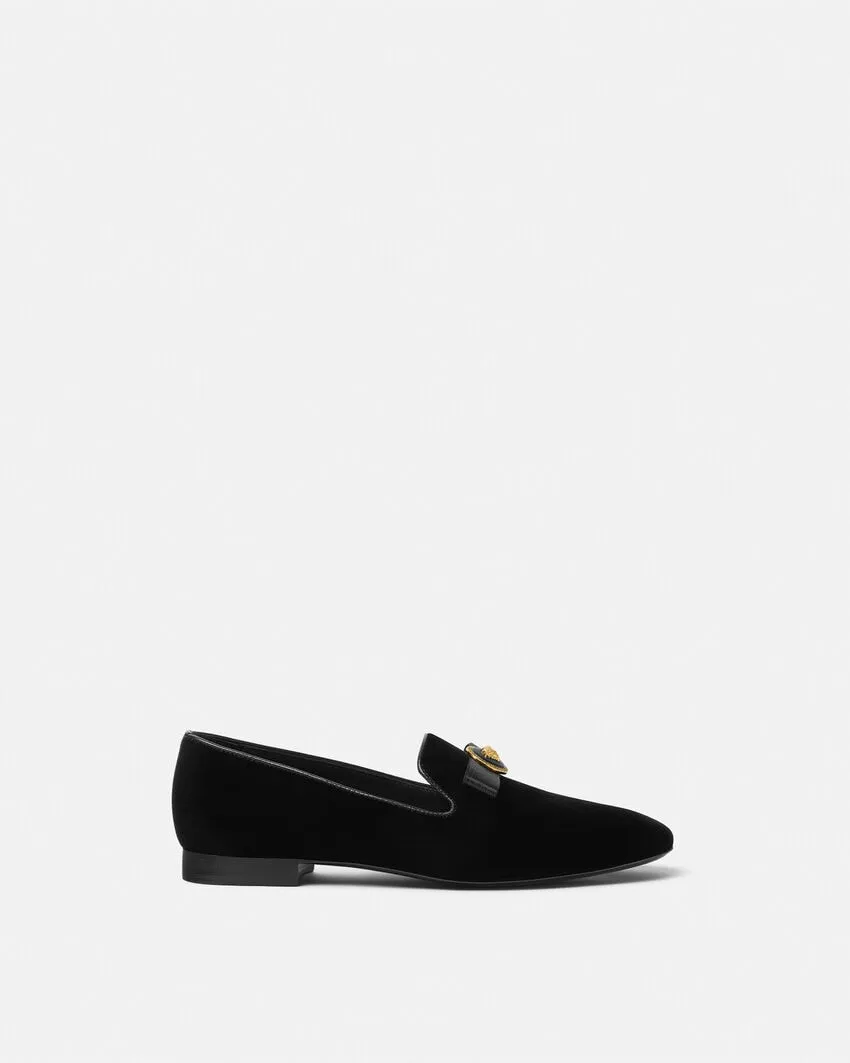 Gianni Ribbon Velvet Slippers