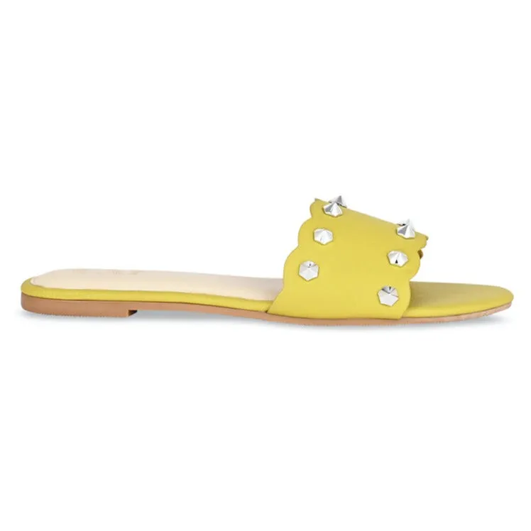 Green Multi Stud Flats