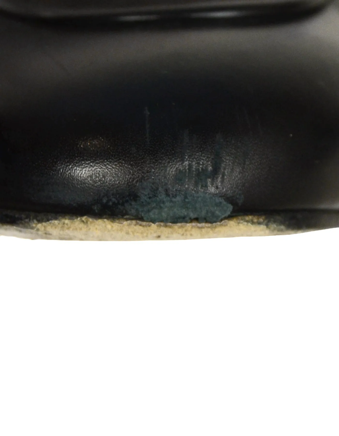Gucci Black Leather Princetown Mules sz 40.5