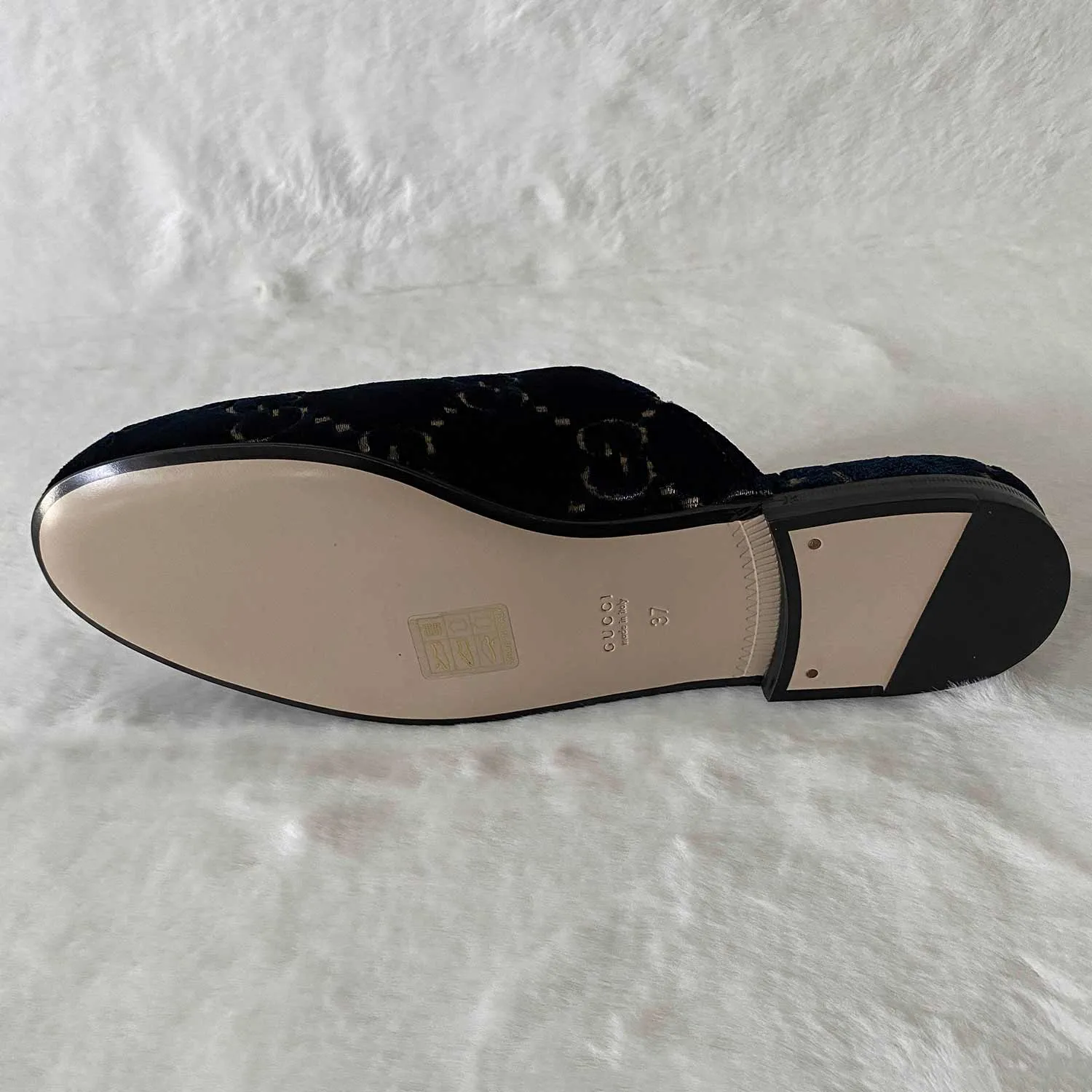 Gucci Princetown Horsebit Velvet Mules
