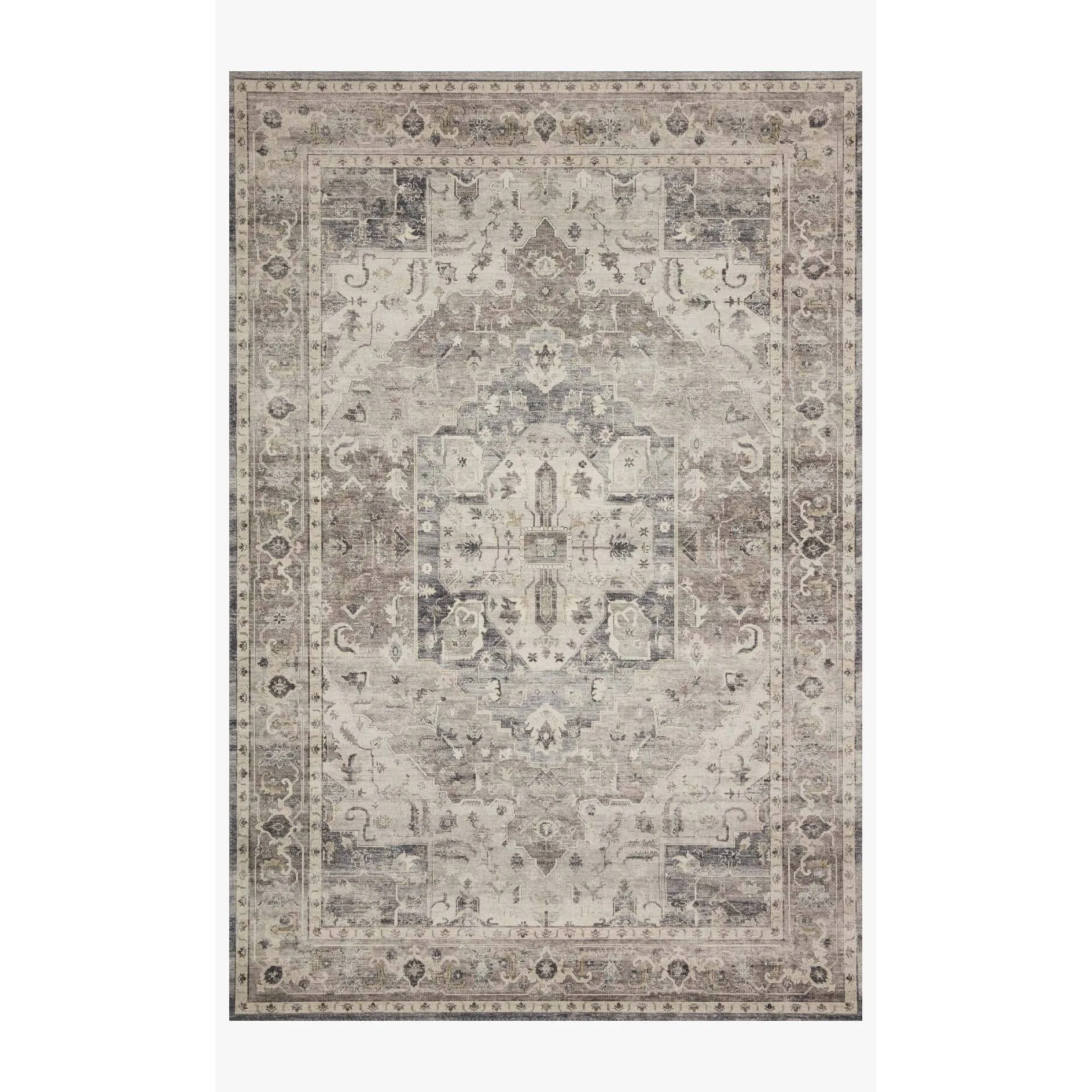 Hathaway Rug by Loloi - HTH-05 Steel/Ivory