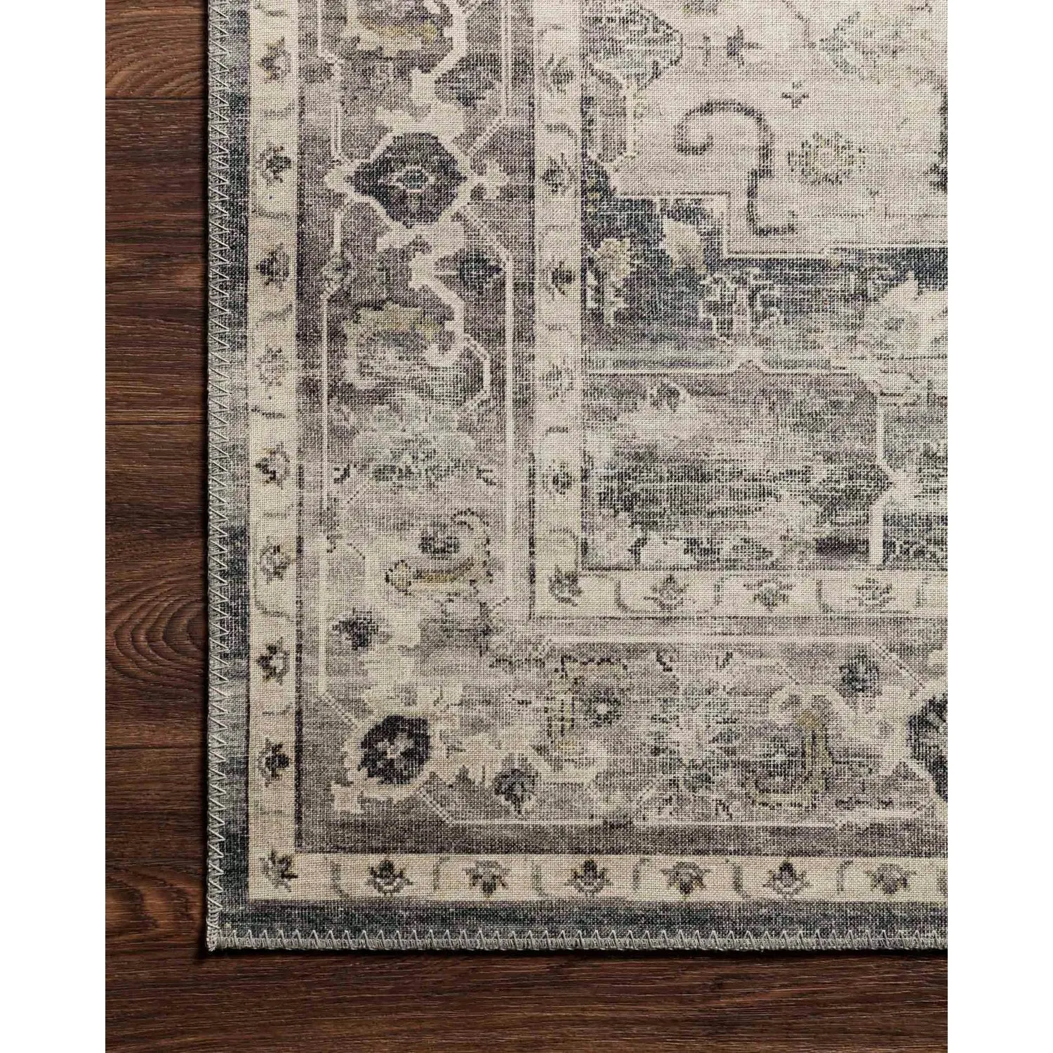 Hathaway Rug by Loloi - HTH-05 Steel/Ivory