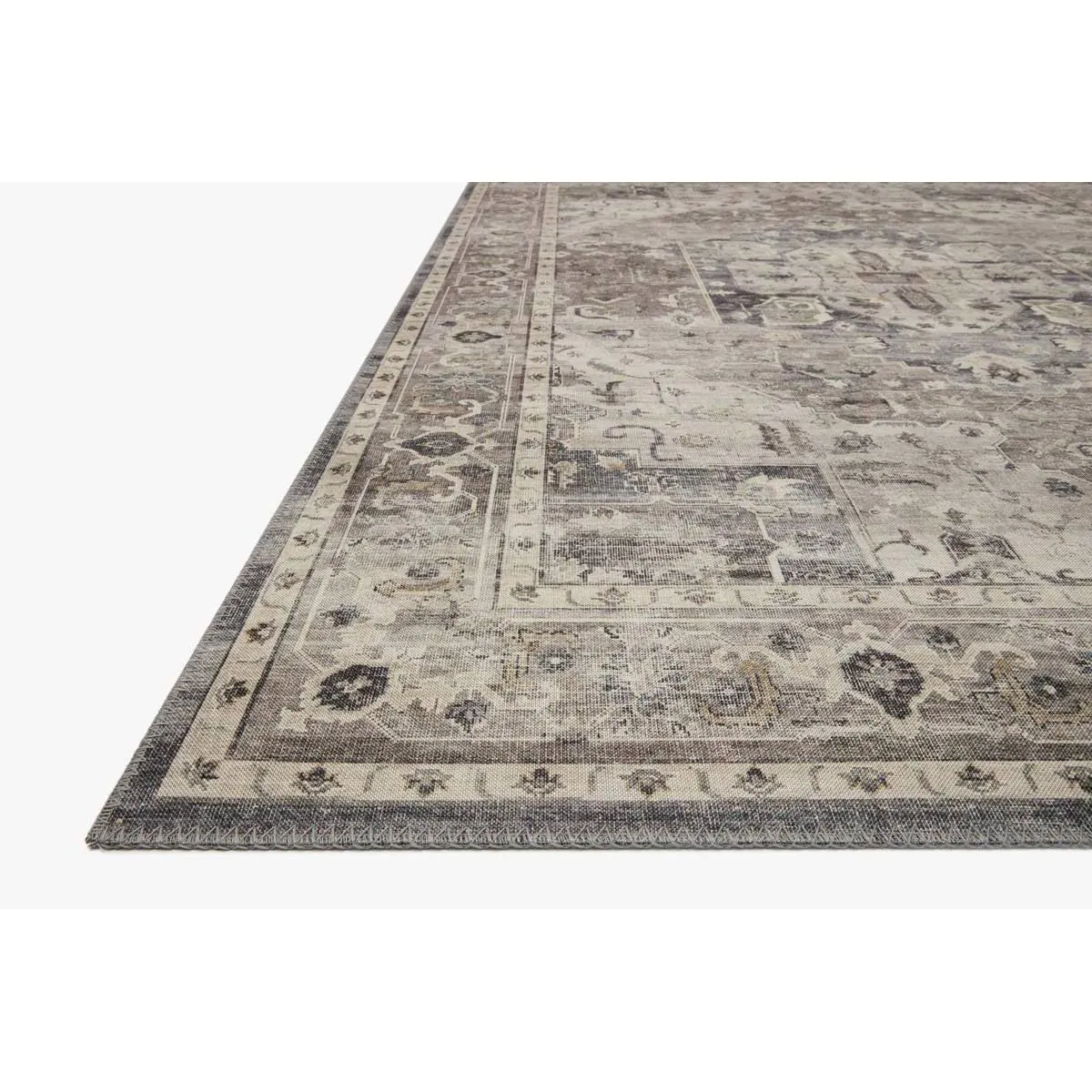 Hathaway Rug by Loloi - HTH-05 Steel/Ivory