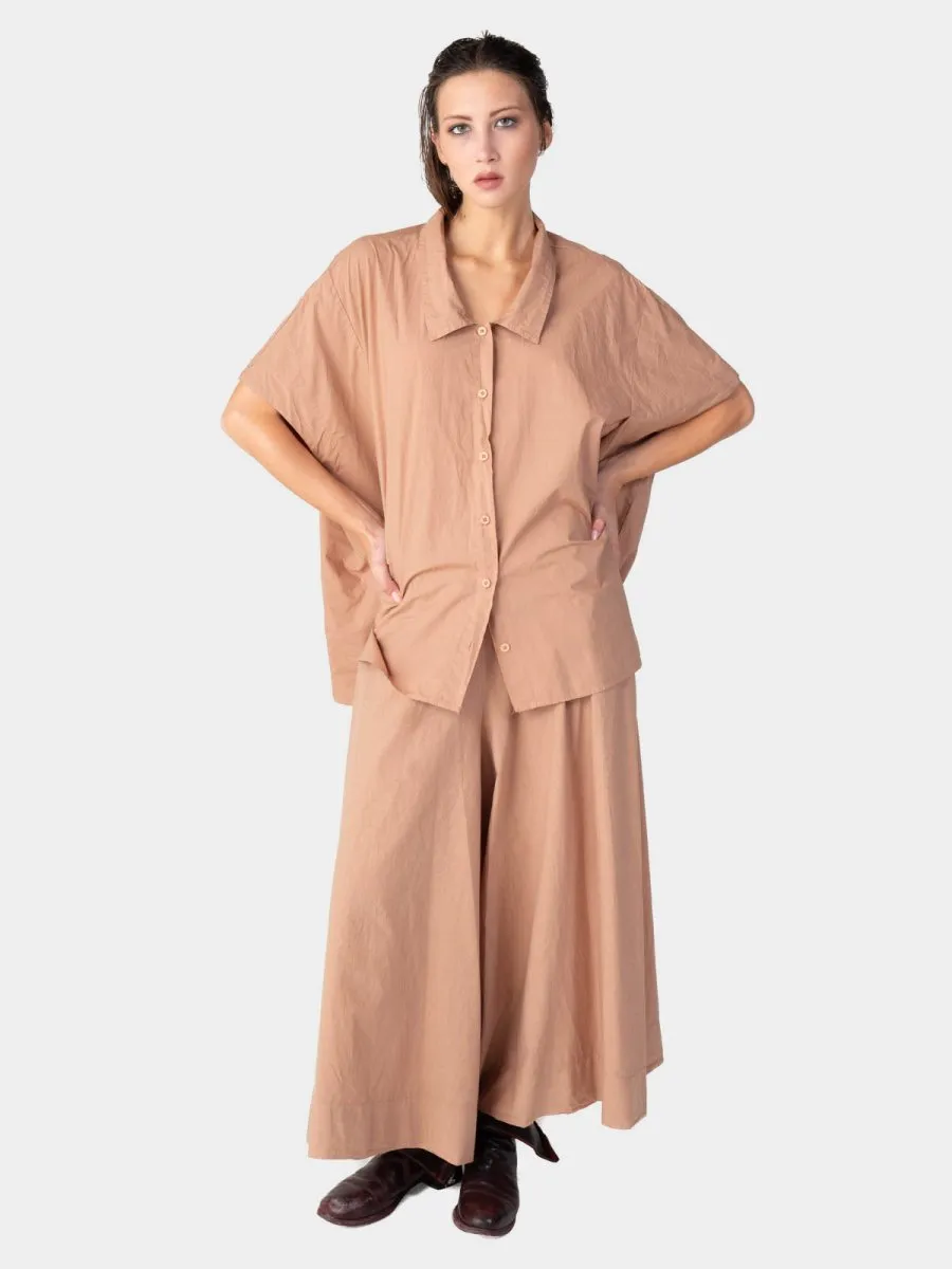 Hi Lo Drop Shoulder Organic Cotton Shirt