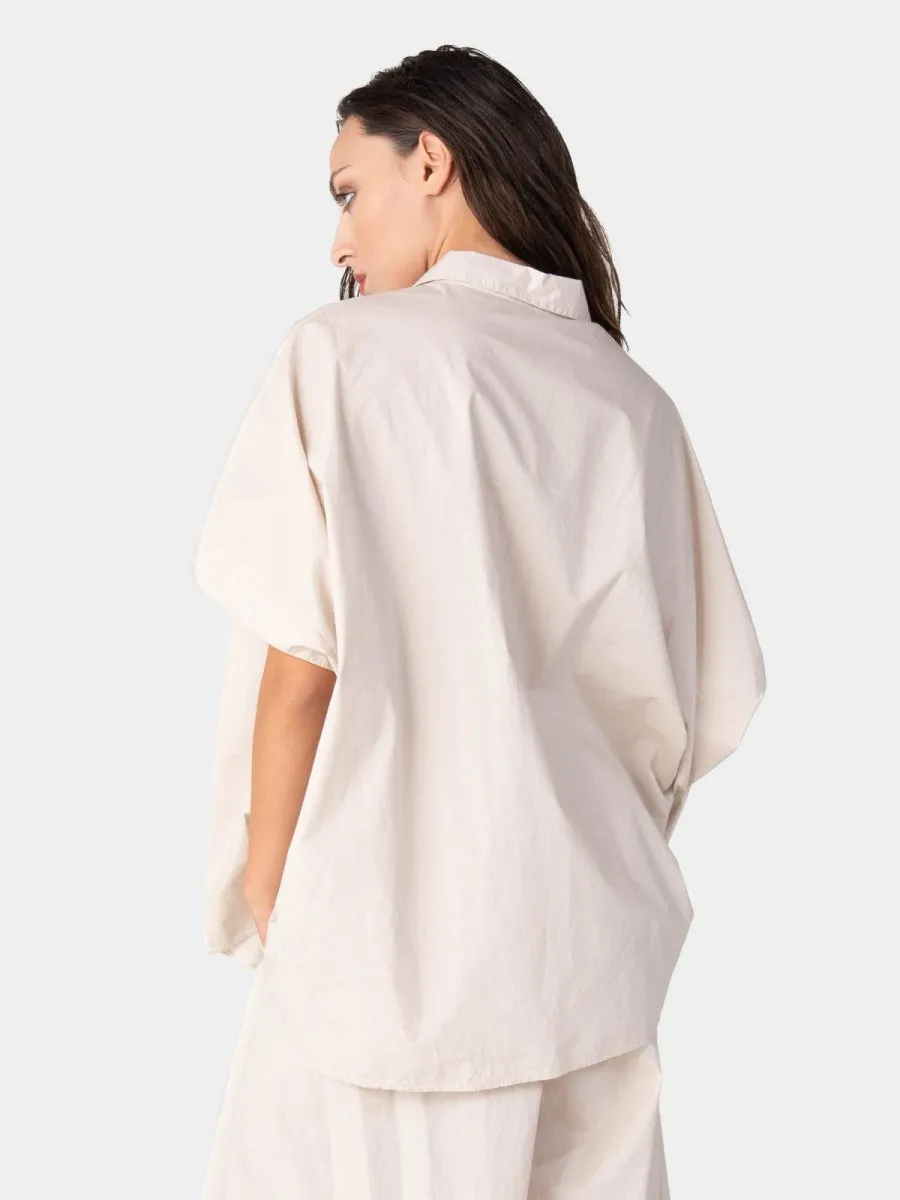 Hi Lo Drop Shoulder Organic Cotton Shirt