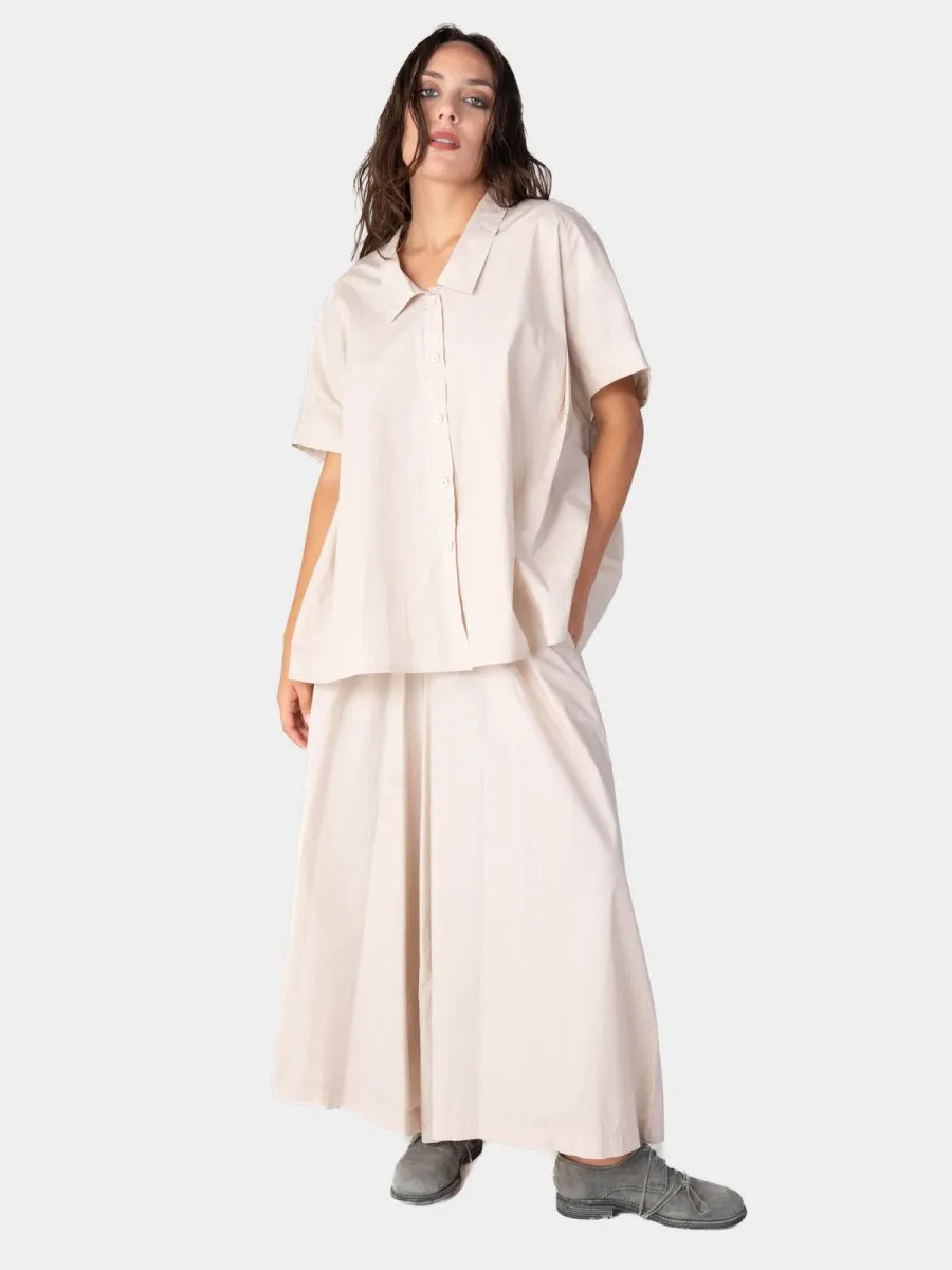 Hi Lo Drop Shoulder Organic Cotton Shirt