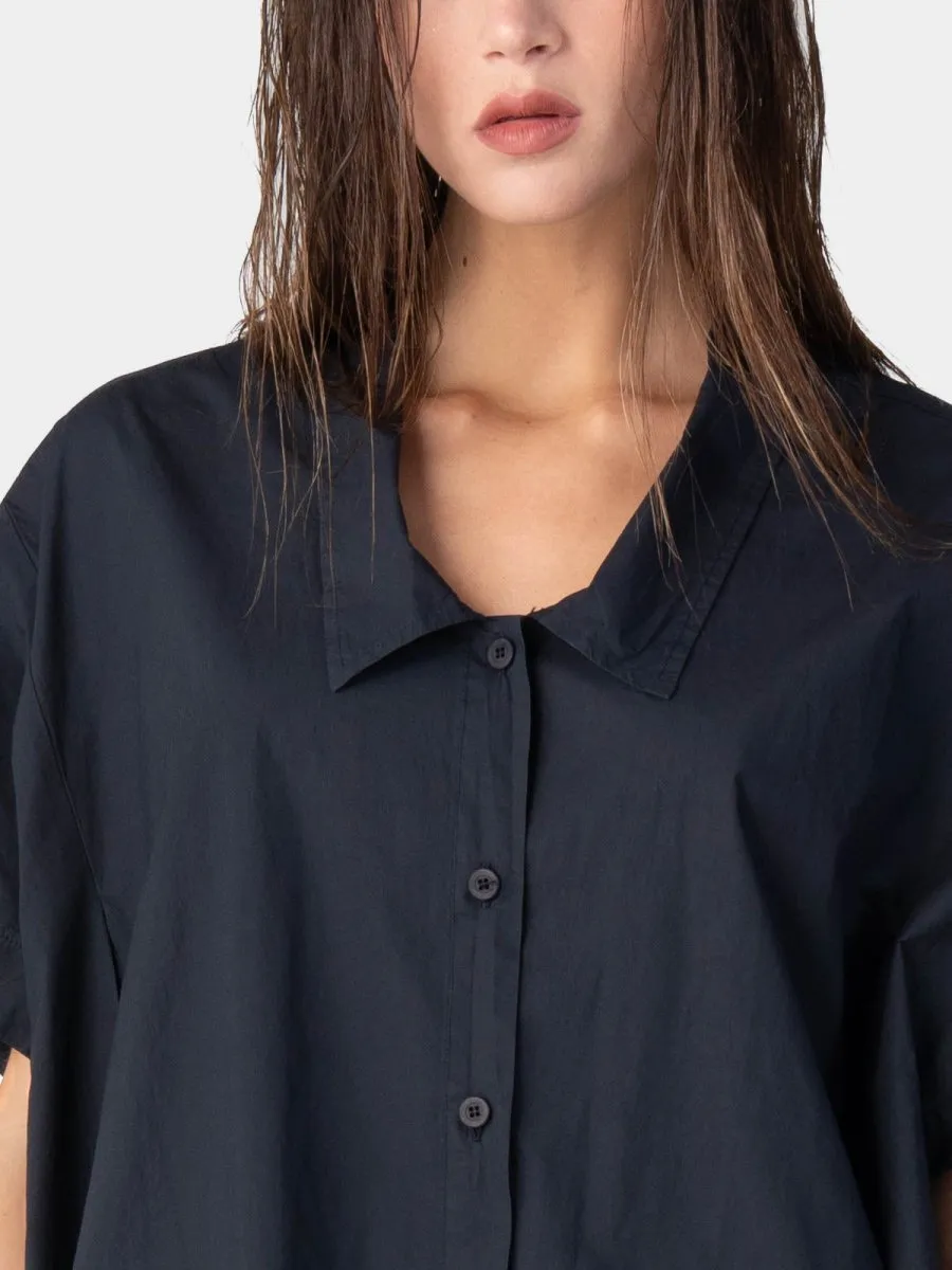 Hi Lo Drop Shoulder Organic Cotton Shirt