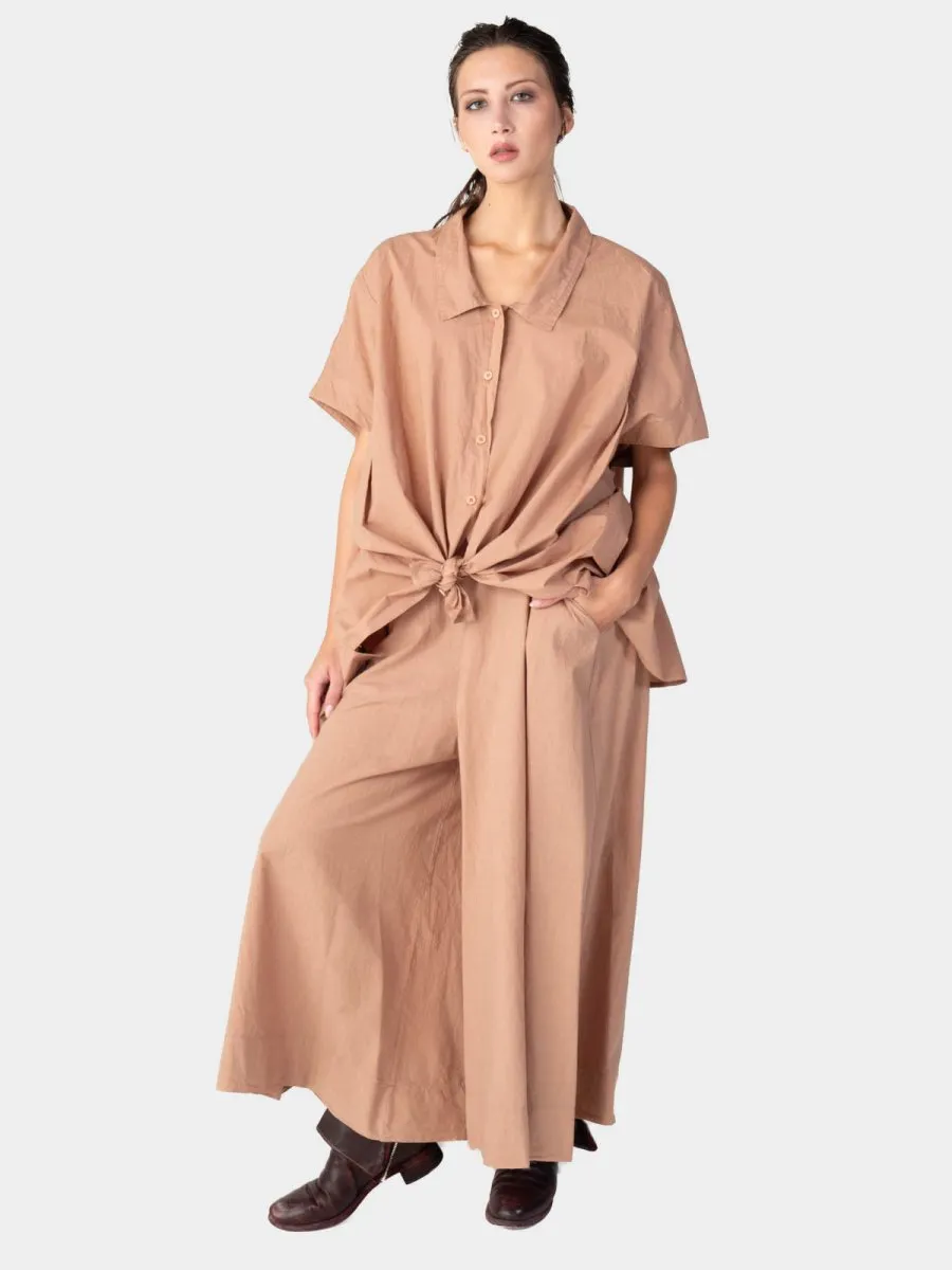 Hi Lo Drop Shoulder Organic Cotton Shirt