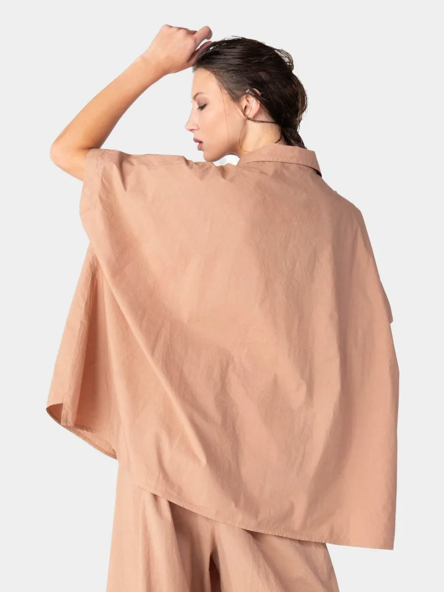 Hi Lo Drop Shoulder Organic Cotton Shirt