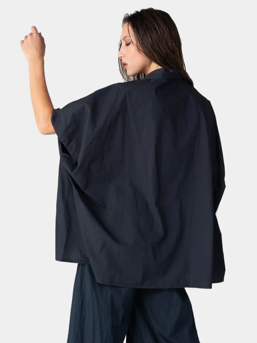 Hi Lo Drop Shoulder Organic Cotton Shirt